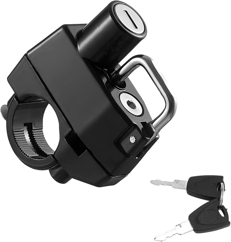 KVAEY Motorcycle Helmet Lock, Aluminum Alloy Anti Theft Helmet Security Locks, Universal Tamper-Proof Helmet Locks for Motorbike Scooter Bike, Motorcycle Accessories (1PCS) - Image 1